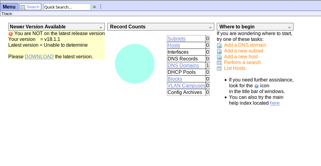 OpenNetAdmin Web